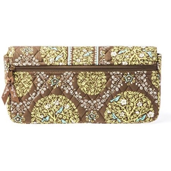 Vera Bradley NWT Knot Just a Clutch Bag (Sittin in a Tree) Grren Brown Tree Bird - Picture 11 of 12